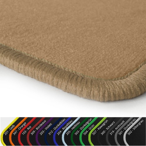 Velours fußmatten beige - velours,